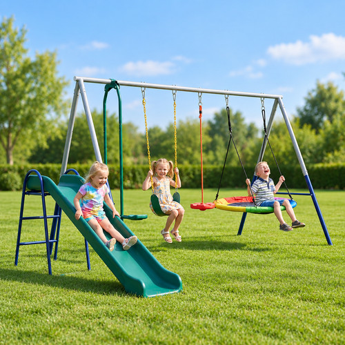 Schaukelgestell 5in1 rutsche - 5in1,